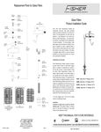 Installation Instructions, Glass Fillers