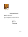 Gluten Statement 104TAPSTARCH