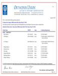 Kosher Certification Letter