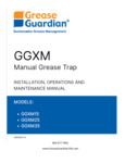 Grease Guardian GGXM_Manual Grease Trap_Operator Instruction Manual