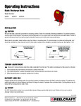 SPRING RETRACTABLE BONDING REEL manual