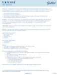 GUITTARD TEMPERING GRAPH - BASICS GUITTARD TEMPERING GRAPH - BASICS