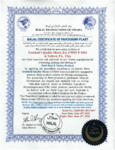 2025 - 2026 HTO Halal Plant Certificate - Godshalls Quality Meats - 9553