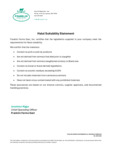 Halal Suitability Statement Halal Suitability Statement