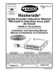 Hatco IWRM-UT-06 Undercounter Induction Warmer Manual