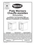 Hatco Plate Warmer Cabinet Manual Hatco Plate Warmer Cabinet Manual