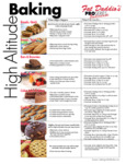 Fat Daddio's High Altitude Baking Chart
