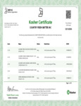 Hope's Cookies Kosher Certificate