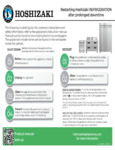 Hoshizaki Refrigeration Startup Flyer Hoshizaki Refrigeration Startup Flyer