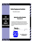 32-001000-0000 SEI cert 32-001000-0000 SEI cert