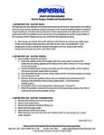 Imperial Range Electric Range, Oven, Griddle Startup Procedures