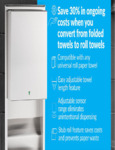 Quick Facts Universal Roll Towel Dispenser Infographic 