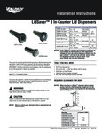 LidSaver™ 3 In-Counter Lid Dispensers Instructions