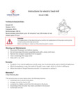 Tellier EX5 Instructions