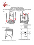 Instructions for BFM Seating SUD3232SGUT Daytona Bar Height Table with Umbrella Hole