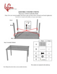 Instructions for BFM Seating SUD3248SGU Daytona Dining Table with Umbrella Hole