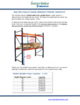 Interlake Mecalux - Upright Frame Capacities - 314 - Bolted