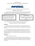 Imperial Range IR Series Gas Range and Oven Manual