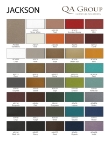 QA Group vinyl color card