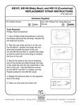 Koala Kare KB107, 108, 112 Strap Instructions