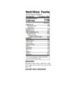 Kellogg's Raisin Bran 1.25 oz. Pack Nutrition Label
