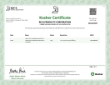 Rich's Kosher Certificate