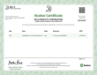 Rich's Kosher Certificate