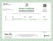 Rich's Kosher Certificate