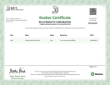 Rich's Kosher Certificate