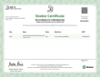 Rich's Kosher Certificate