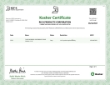Rich's Kosher Certificate
