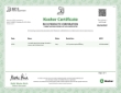 Rich's Kosher Certificate