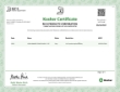 Rich's Kosher Certificate