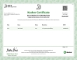 Rich's Kosher Certificate