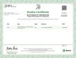 Rich's Kosher Certificate