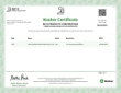 Rich's Kosher Certificate