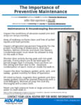 Kolpak Preventive Maintenance Flyer