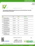 Kosher Certificate- LNB Kosher Certificate- LNB