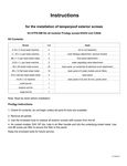 Instructions for KTPS Kits Instructions for KTPS Kits
