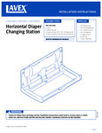 Lavex Baby Changing Station Assembly Instructions 475BCS100GY_475BCS100CRM_475BCS100BLK