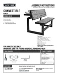 Lifetime 60139 Brown Convertible Bench / Table