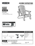 Lifetime 60289 Rustic Brown Adirondack Chair Lifetime 60289 Rustic Brown Adirondack Chair