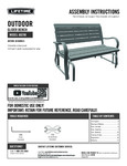 Lifetime 60290 Mocha Brown Glider Bench Lifetime 60290 Mocha Brown Glider Bench