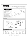 Elkay lk5000 Faucet Installation Instructions