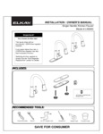 Elkay lk6000 Faucet Installation Instructions