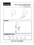 Elkay LKHA1041 Faucet Installation Instructions