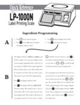 LP-1000 QR Ingredient Programming