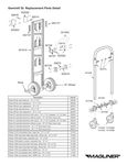 Gemini Convertible Hand Trucks Replacement Parts Detail Sheet