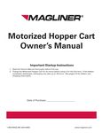 Motorized Hopper Cart Owner's Manual