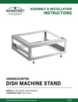 User Manual - Dish Machine Stand User Manual - Dish Machine Stand
